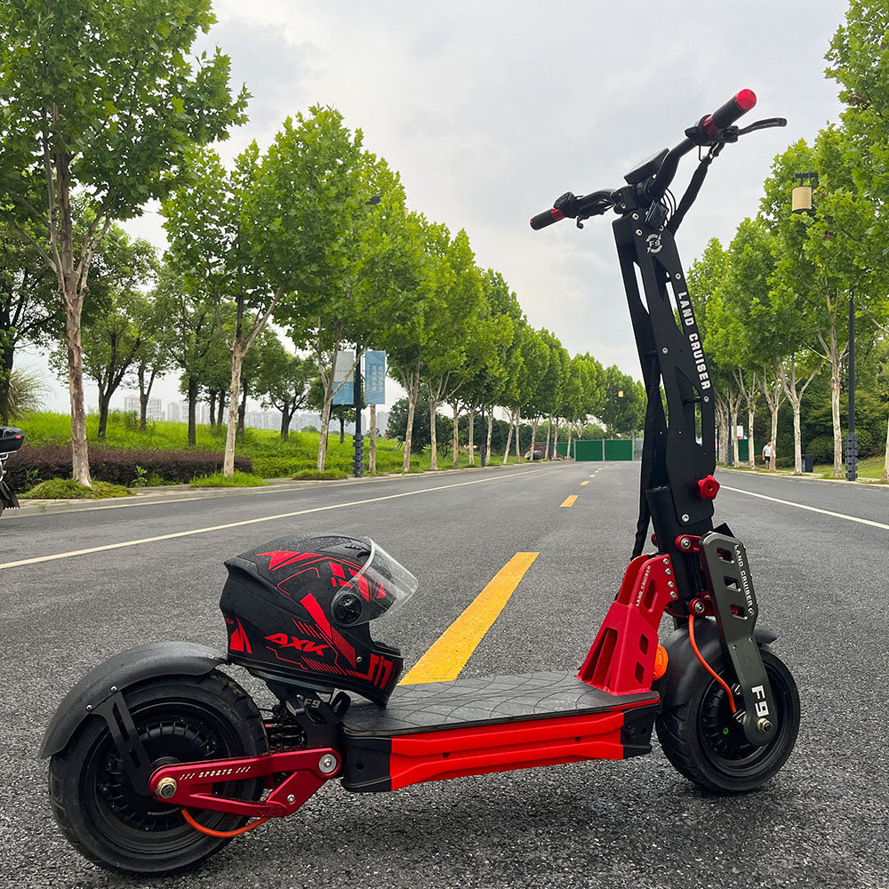 F9 Electric Scooter 40ah Lithium Battery Dual Motor NFC Off-Road Escooter 12'' Fat Tire 62.5MPH LCD