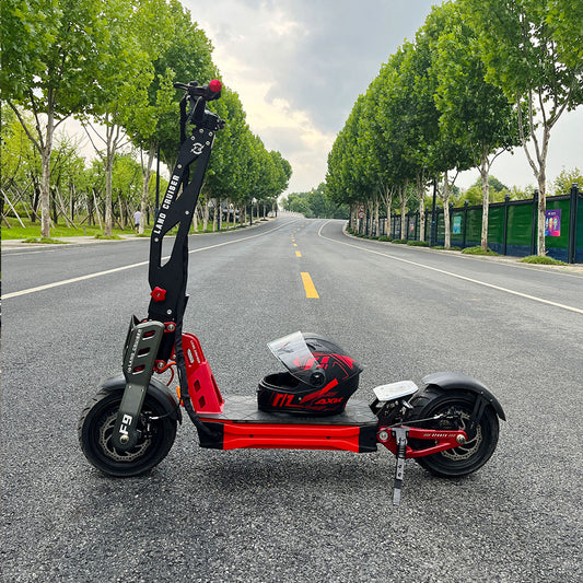 F9 Electric Scooter 40ah Lithium Battery Dual Motor NFC Off-Road Escooter 12'' Fat Tire 62.5MPH LCD